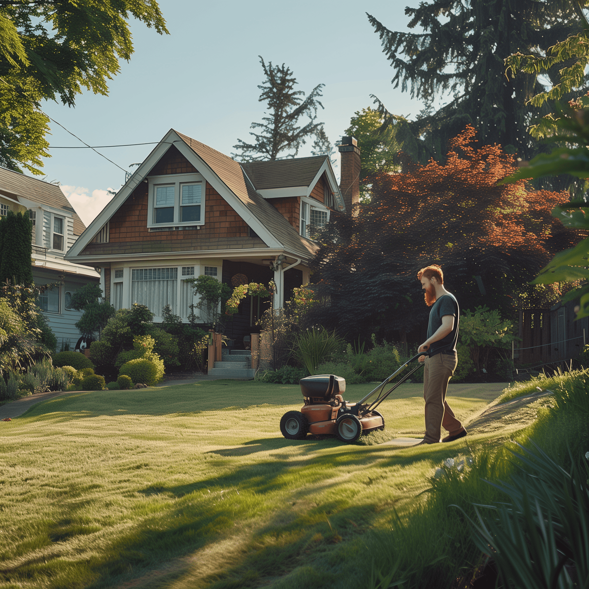 landscaped home three